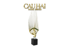 Maison Couture - Set Tượng Khổng Tước Éventail de l’Empereur Plumage de Paon H66-TƯỢNG TRANG TRÍ-CẬU HAI HOME DECOR