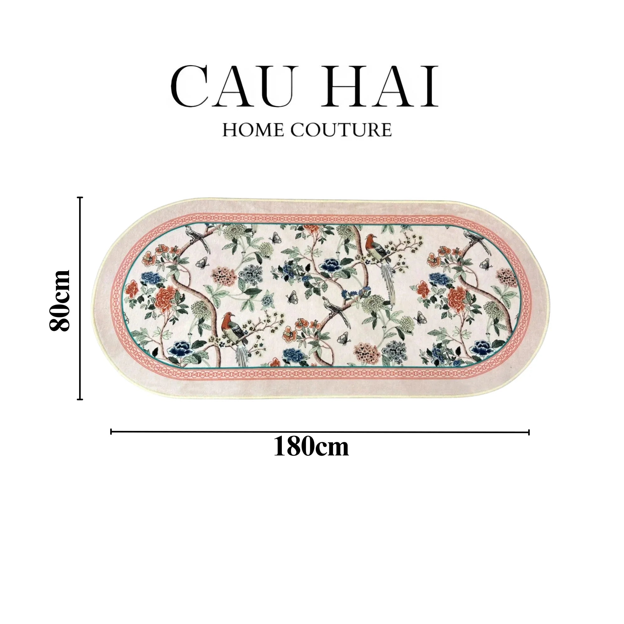 Maison Couture - Thảm Bed Sợi Polyfiber 80X180 La Muse Privé Bedding Rugs-THẢM TRÒN - THẢM BED-CẬU HAI HOME DECOR