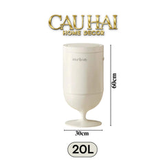 Maison Couture - Thùng Rác Cảm Biến Premium Blanc Coupe de Mr Bin 20L - Auto Lid D32 H61-Thùng Rác-CẬU HAI HOME DECOR