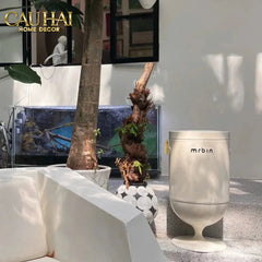 Maison Couture - Thùng Rác Cảm Biến Premium Blanc Coupe de Mr Bin 20L - Auto Lid D32 H61-Thùng Rác-CẬU HAI HOME DECOR