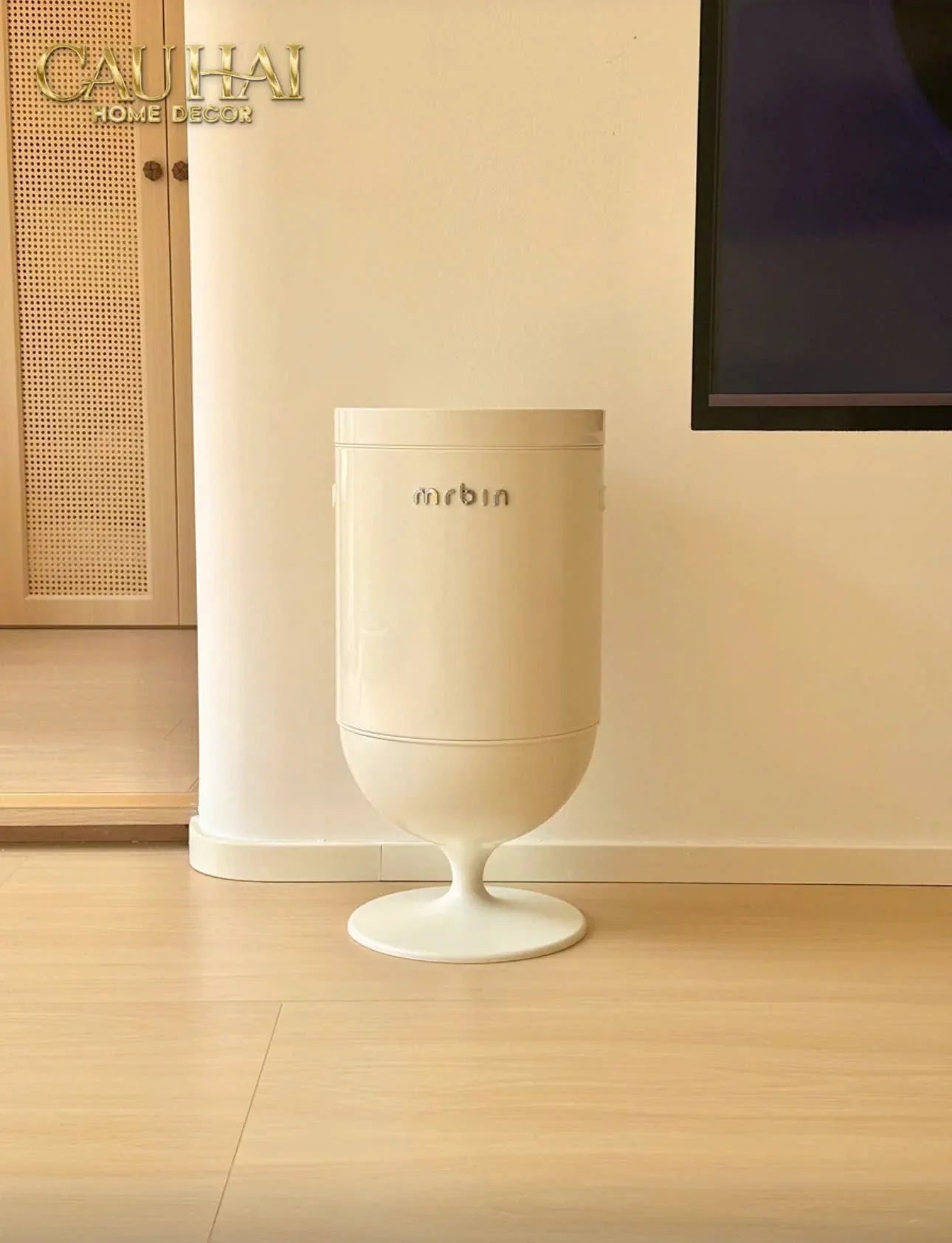 Maison Couture - Thùng Rác Cảm Biến Premium Blanc Coupe de Mr Bin 20L - Auto Lid D32 H61-Thùng Rác-CẬU HAI HOME DECOR