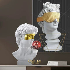 Maison Couture - Tượng Bán Thân David Alta Santoria Masqué Red Bubble H30-TƯỢNG TRANG TRÍ-CẬU HAI HOME DECOR