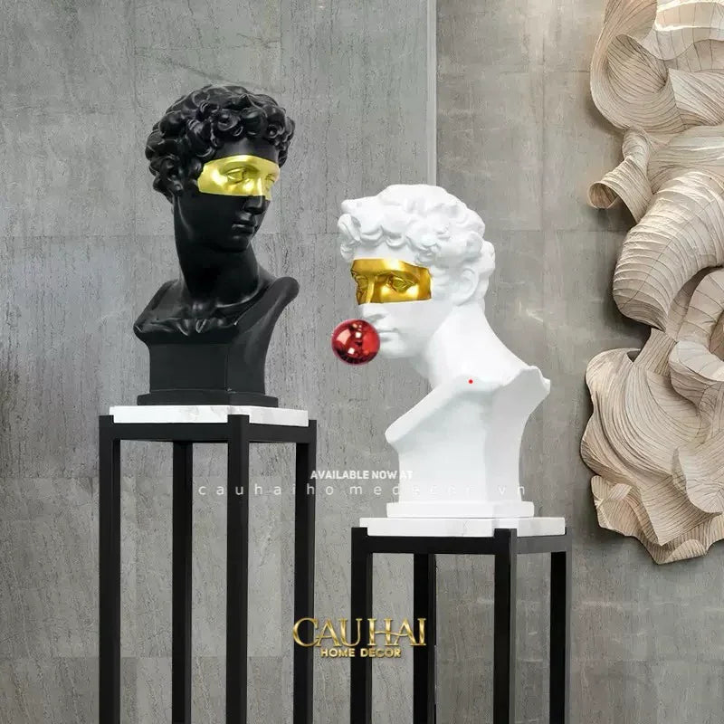 Maison Couture - Tượng Bán Thân David Alta Santoria Masqué Red Bubble H30-TƯỢNG TRANG TRÍ-CẬU HAI HOME DECOR