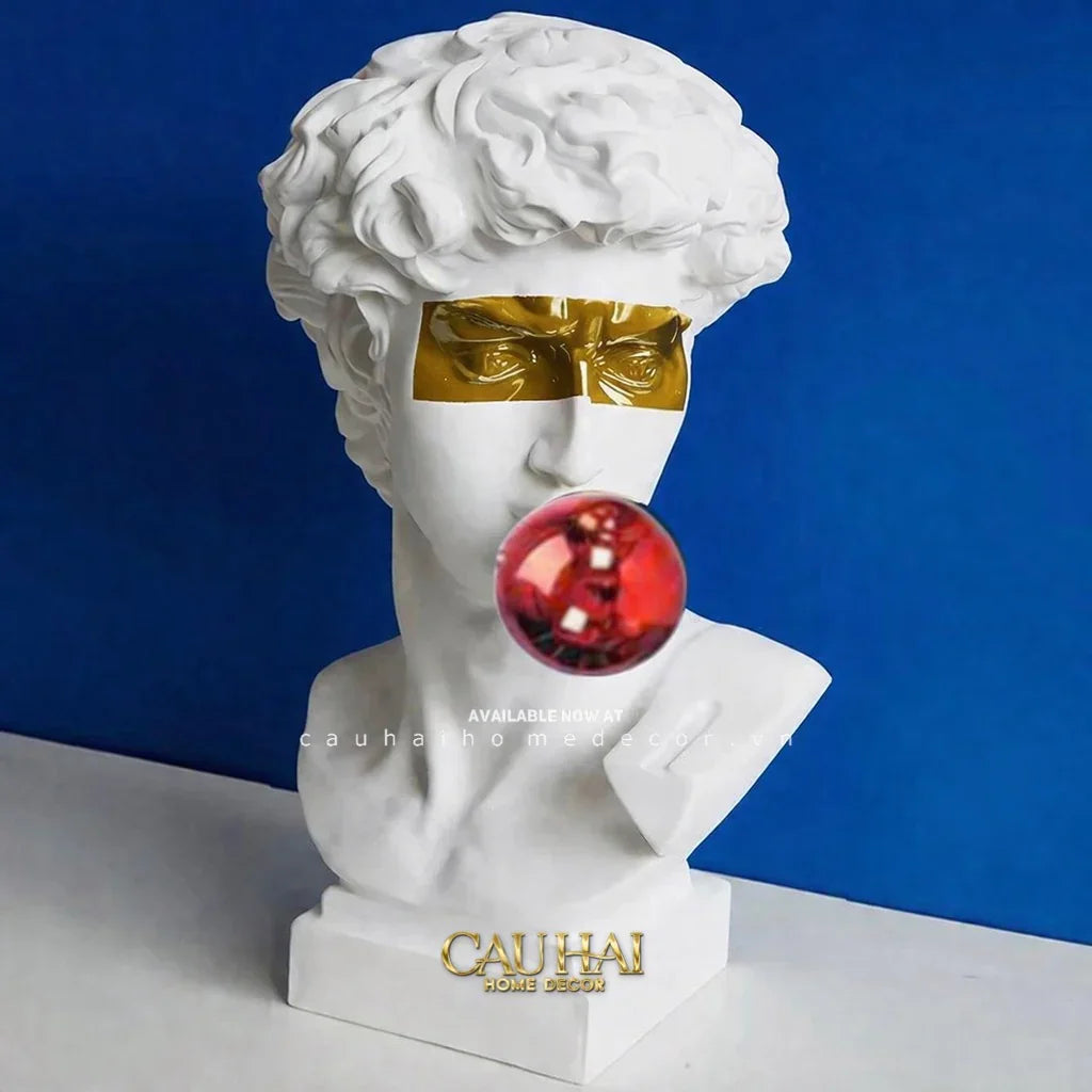 Maison Couture - Tượng Bán Thân David Alta Santoria Masqué Red Bubble H30-TƯỢNG TRANG TRÍ-CẬU HAI HOME DECOR