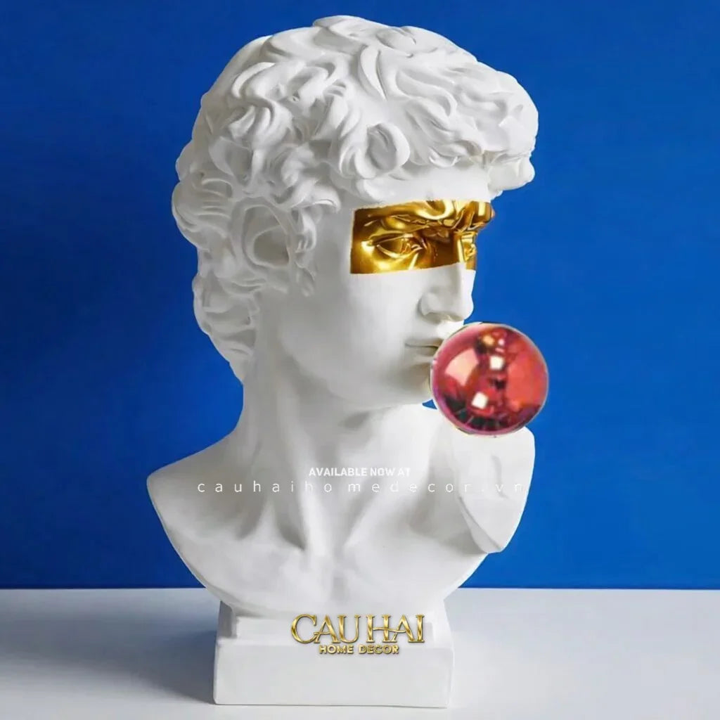 Maison Couture - Tượng Bán Thân David Alta Santoria Masqué Red Bubble H30-TƯỢNG TRANG TRÍ-CẬU HAI HOME DECOR