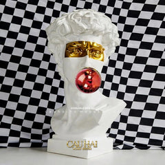 Maison Couture - Tượng Bán Thân David Alta Santoria Masqué Red Bubble H30-TƯỢNG TRANG TRÍ-CẬU HAI HOME DECOR
