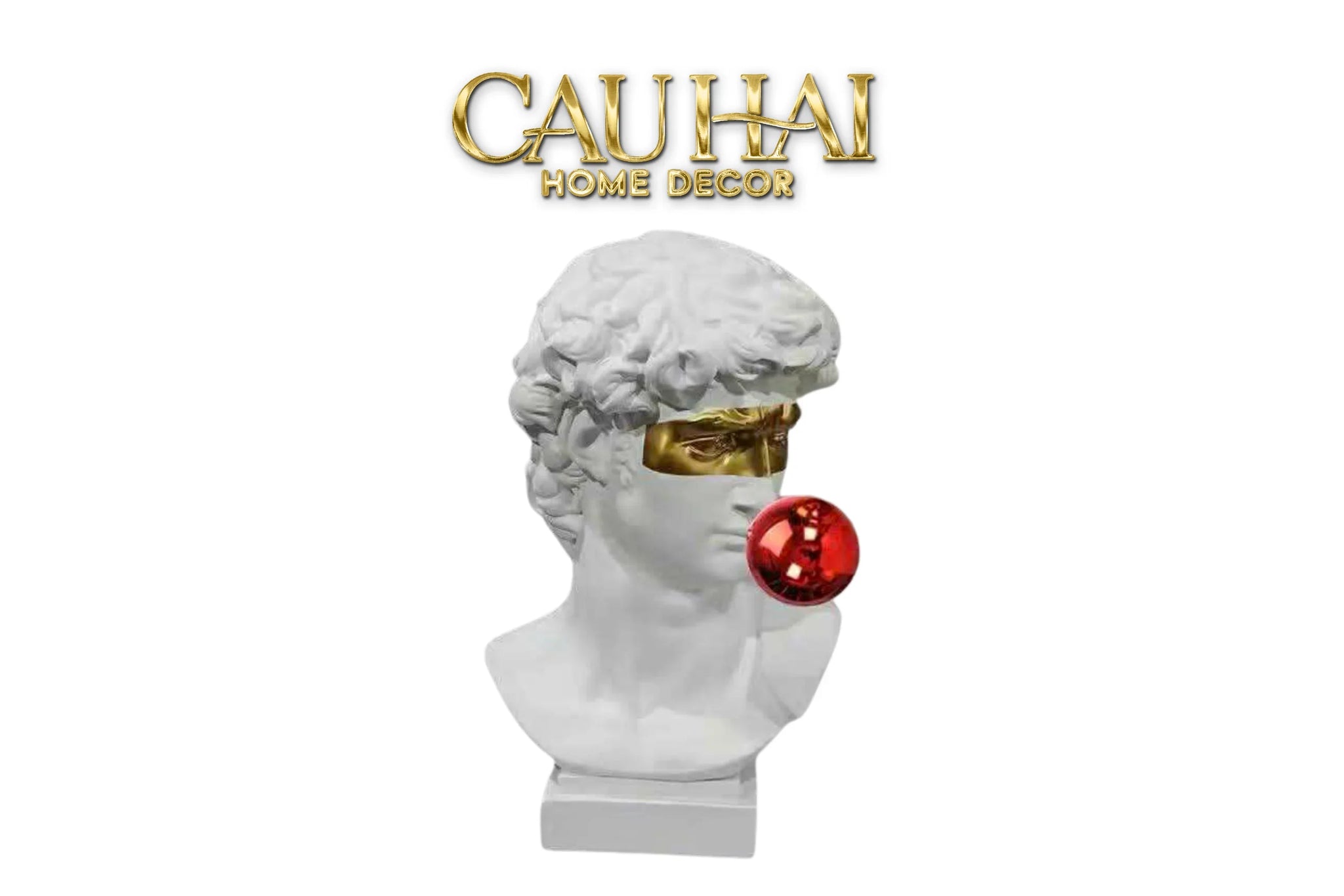 Maison Couture - Tượng Bán Thân David Alta Santoria Masqué Red Bubble H30-TƯỢNG TRANG TRÍ-CẬU HAI HOME DECOR