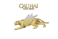 Maison Couture - Tượng Báo Bằng Đồng Đá Thạch Anh Celestial Quartz Panther D13-TƯỢNG TRANG TRÍ-CẬU HAI HOME DECOR