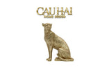 Maison Couture - Tượng Báo Bằng Đồng - Majetic Laiton Brasson Panther Ornaments 13x6.5x14-TƯỢNG TRANG TRÍ-CẬU HAI HOME DECOR
