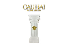 Maison Couture - Tượng Bình Hoa Cột La Mã Mythology Ionic Medusa Roman Column H43-CẬU HAI HOME DECOR