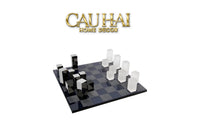 Maison Couture - Tượng Bộ Bàn Cờ Pha Lê Majestic Cristalleries Chess 37x37x9-TƯỢNG TRANG TRÍ-CẬU HAI HOME DECOR