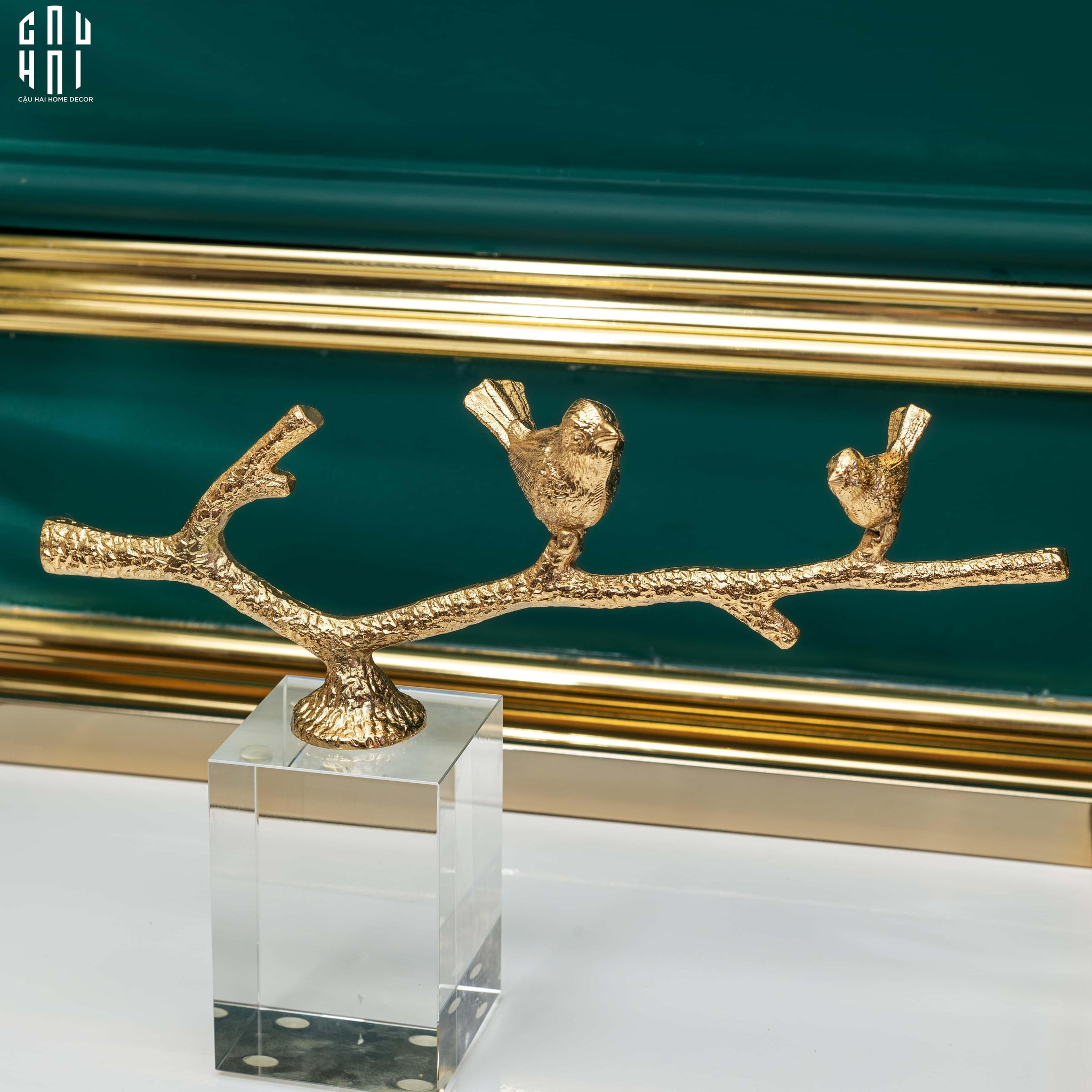 Maison Couture - Tượng Brasson Crystal Four Seasons Bird Ss25-TƯỢNG TRANG TRÍ-CẬU HAI HOME DECOR
