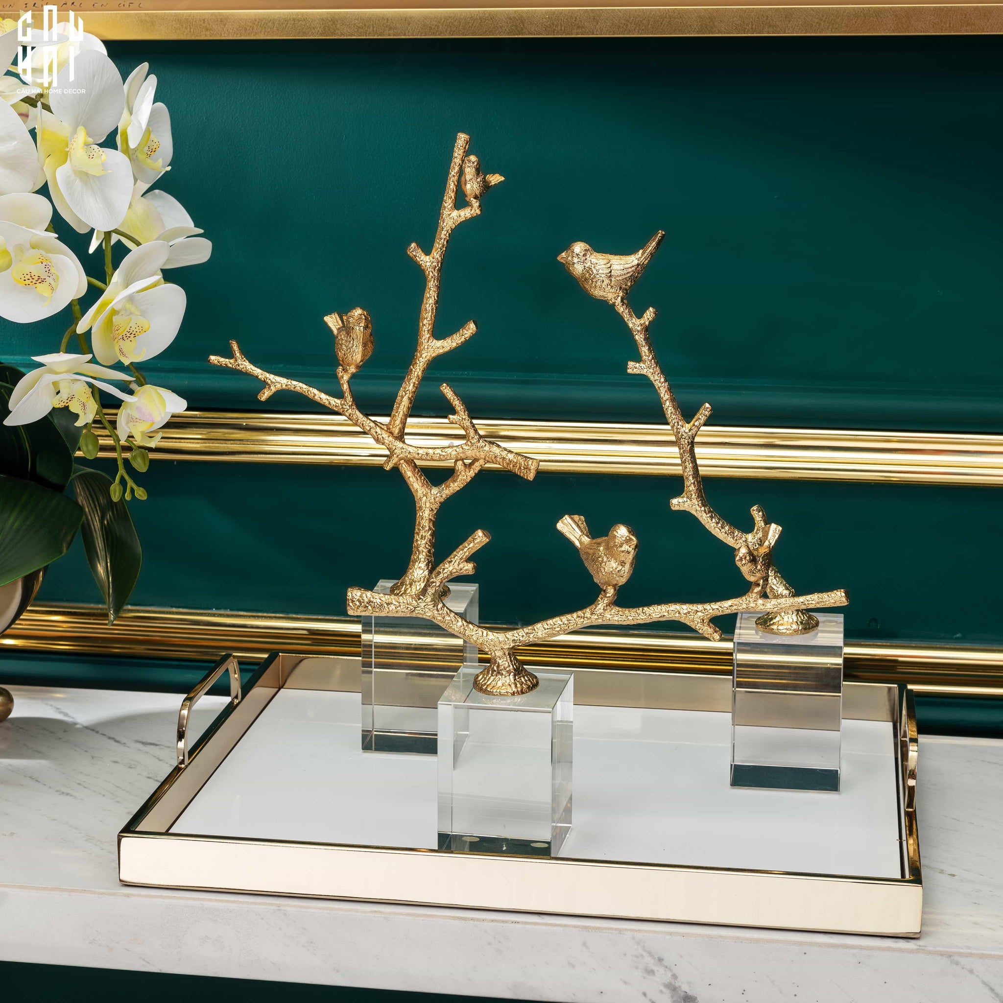 Maison Couture - Tượng Brasson Crystal Four Seasons Bird Ss25-CẬU HAI HOME DECOR