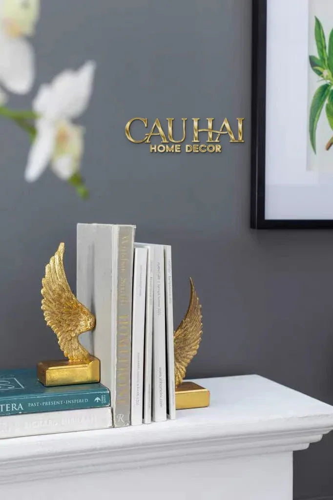 Maison Couture - Tượng Chặn Sách Cánh Thiên Thần - Gabriel Angel Wings 15x15x7.5-TƯỢNG TRANG TRÍ-CẬU HAI HOME DECOR