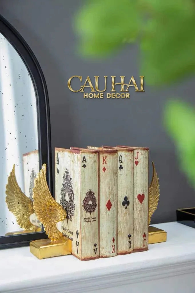 Maison Couture - Tượng Chặn Sách Cánh Thiên Thần - Gabriel Angel Wings 15x15x7.5-TƯỢNG TRANG TRÍ-CẬU HAI HOME DECOR