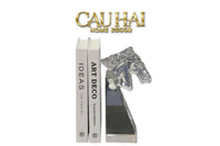 Maison Couture - Tượng Chặn Sách Đơn - Ngựa Pha Lê Cristalleries Cheval Bookend-SÁCH TRANG TRÍ-CẬU HAI HOME DECOR