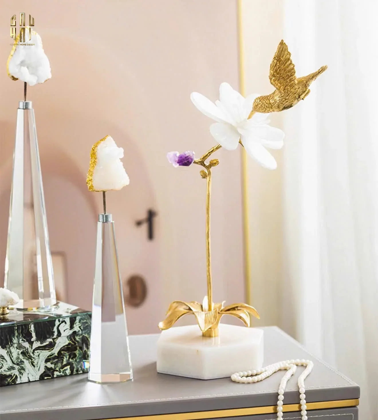Maison Couture - Tượng Chim Hoàng Yến Embrace Canari Ss25-TƯỢNG TRANG TRÍ-CẬU HAI HOME DECOR