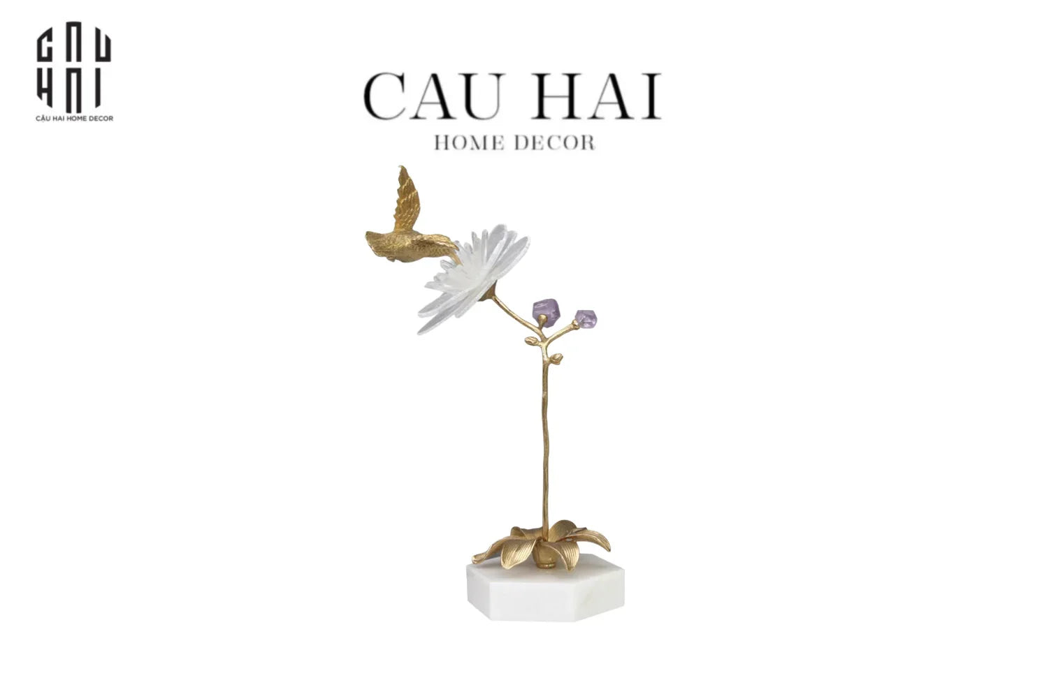 Maison Couture - Tượng Chim Hoàng Yến Embrace Canari Ss25-TƯỢNG TRANG TRÍ-CẬU HAI HOME DECOR