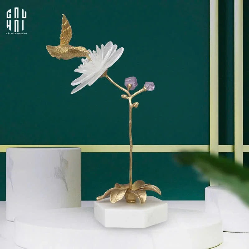 Maison Couture - Tượng Chim Hoàng Yến Embrace Canari Ss25-CẬU HAI HOME DECOR