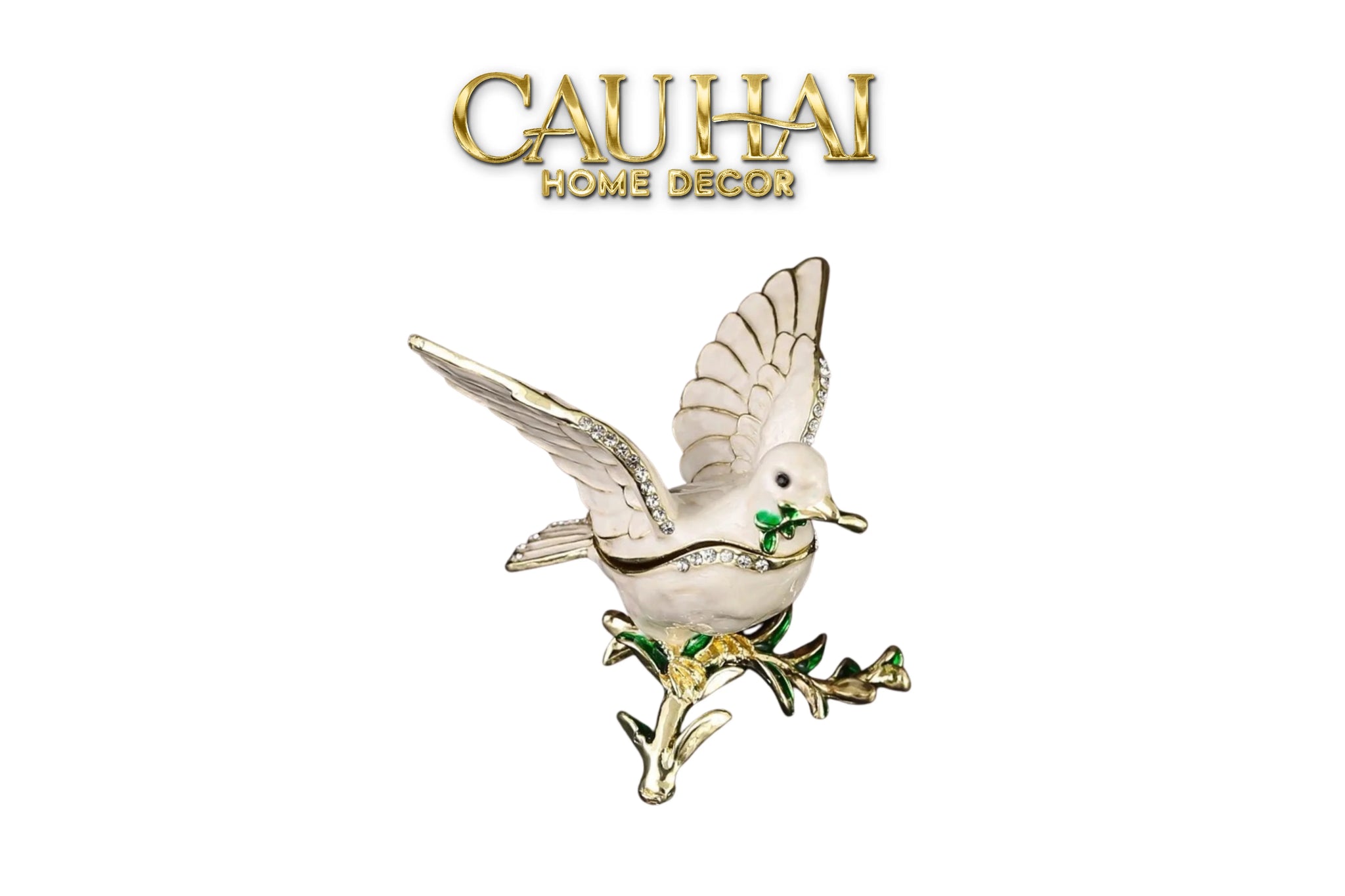 Maison Couture - Tượng Chim Persian Jewelry Box Avian Bijoux-TƯỢNG TRANG TRÍ-CẬU HAI HOME DECOR