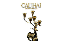 Maison Couture - Tượng Đế Nến Hươu Nằm Royal Antler Impérial Straight Ahead 26x21-ĐẾ NẾN-CẬU HAI HOME DECOR