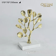 Maison Couture - Tượng Đế Nến Nhánh Cây Trang Trí Bằng Đồng Elysian Divinity Aquarium Branch H27-CẬU HAI HOME DECOR