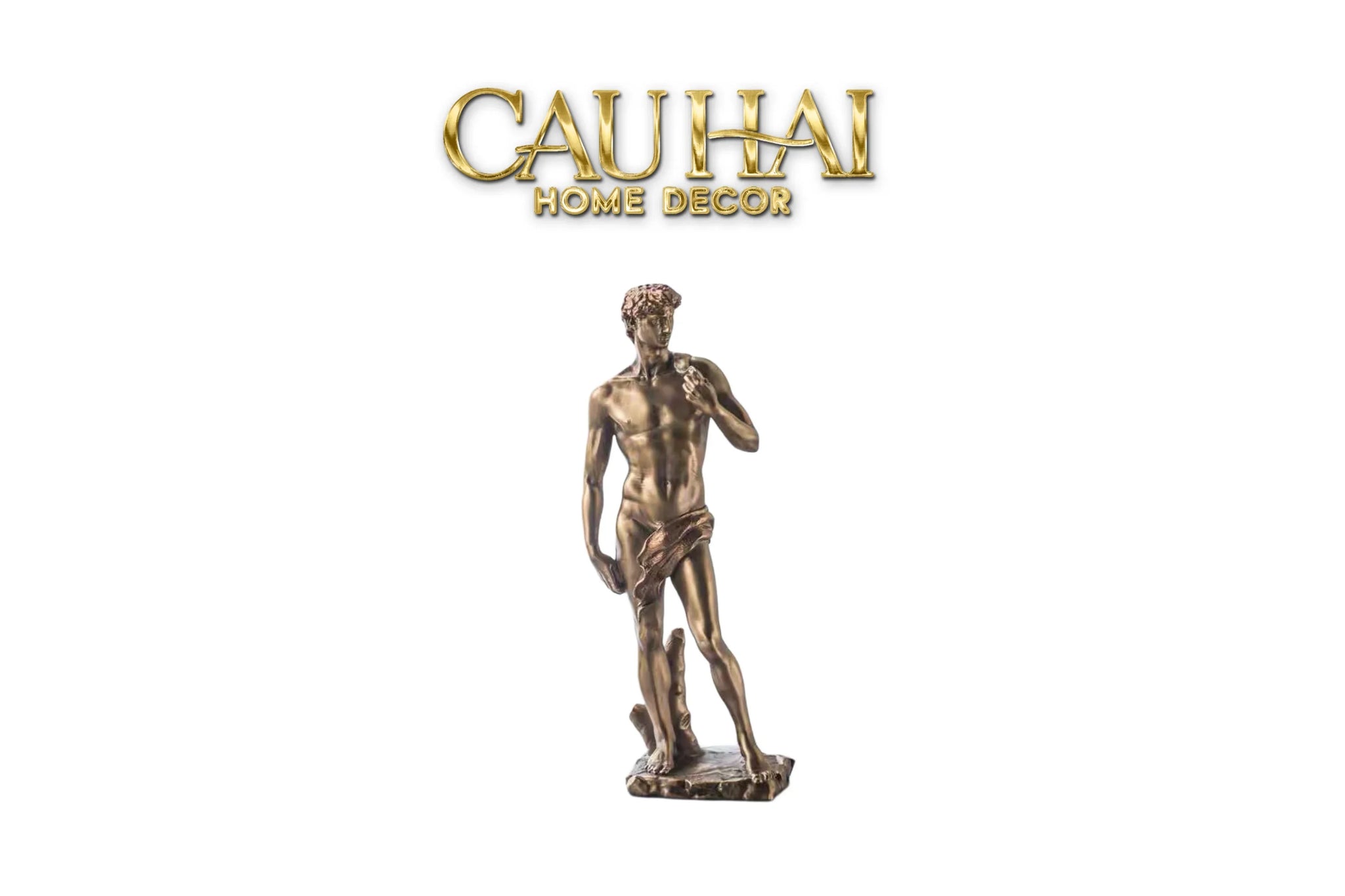Maison Couture - Tượng Điêu Khắc Bằng Đồng David De Michelangelo 10x34-TƯỢNG TRANG TRÍ-CẬU HAI HOME DECOR