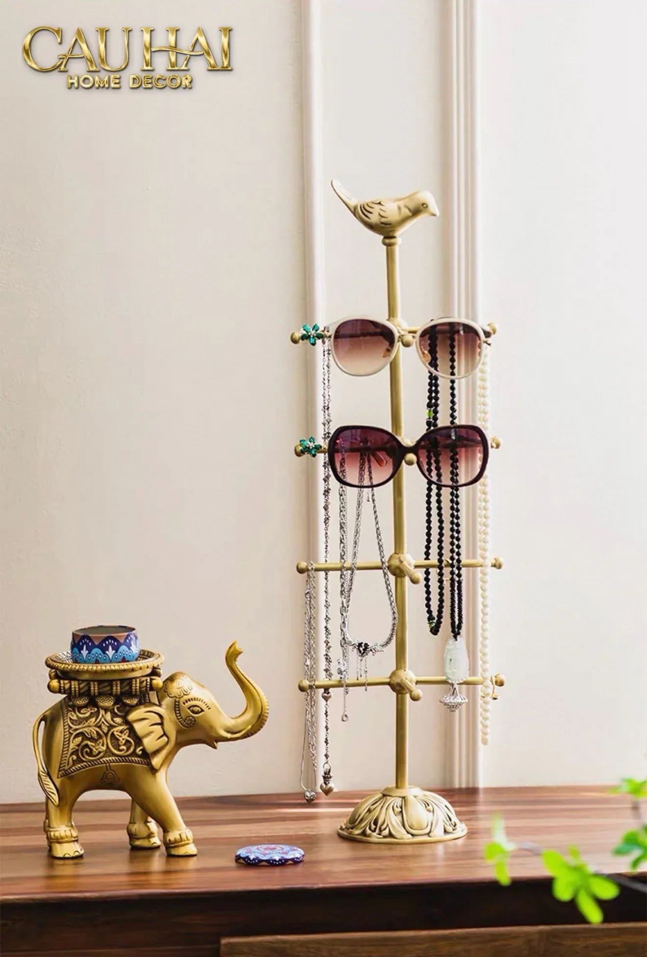 Maison Couture - Tượng Đồng Giá Kệ Treo Phụ Kiện Accessories Brasson L’Oiseau Vanity Set-CẬU HAI HOME DECOR