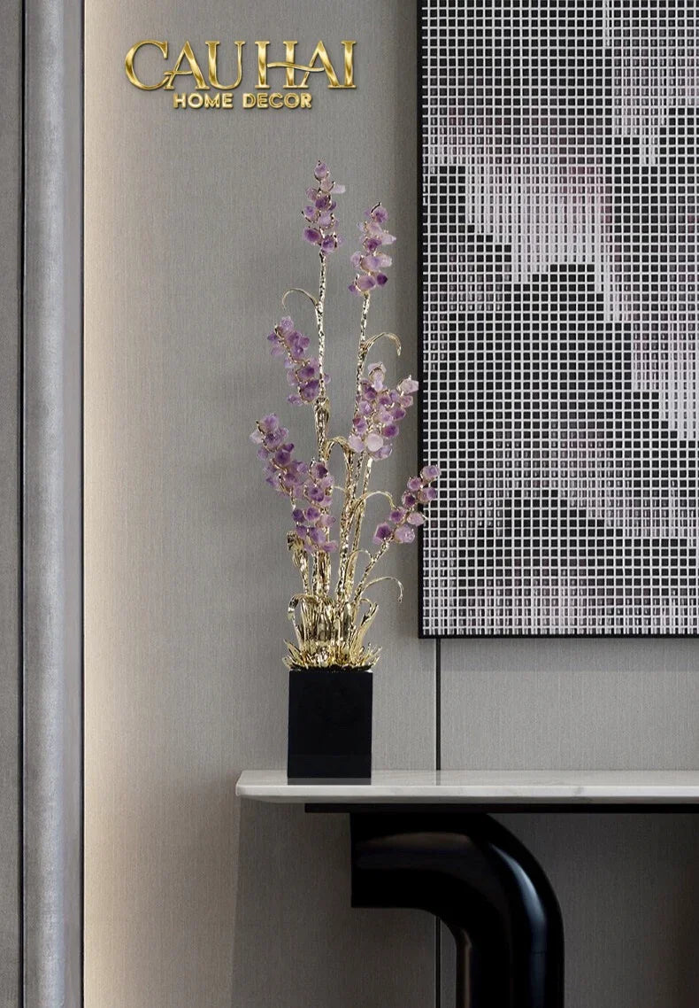 Maison Couture - Tượng Đồng Lúa Mì Brasson Épi Doré Amethyst Harvest House H100-TƯỢNG TRANG TRÍ-CẬU HAI HOME DECOR