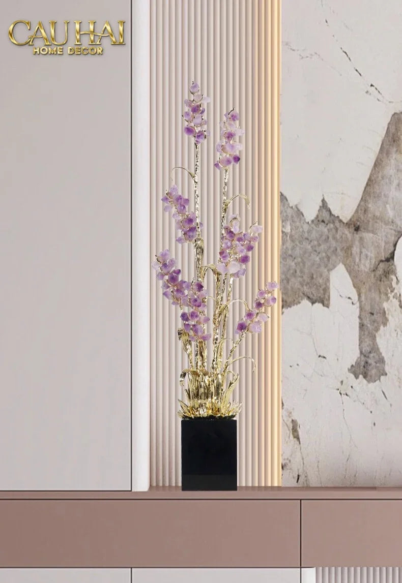 Maison Couture - Tượng Đồng Lúa Mì Brasson Épi Doré Amethyst Harvest House H100-TƯỢNG TRANG TRÍ-CẬU HAI HOME DECOR