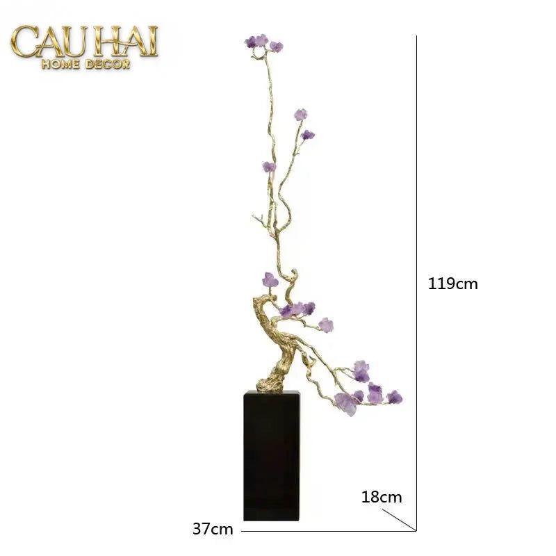 Maison Couture - Tượng Đồng Lúa Mì Brasson Épi Doré Amethyst Harvest House H100-TƯỢNG TRANG TRÍ-CẬU HAI HOME DECOR
