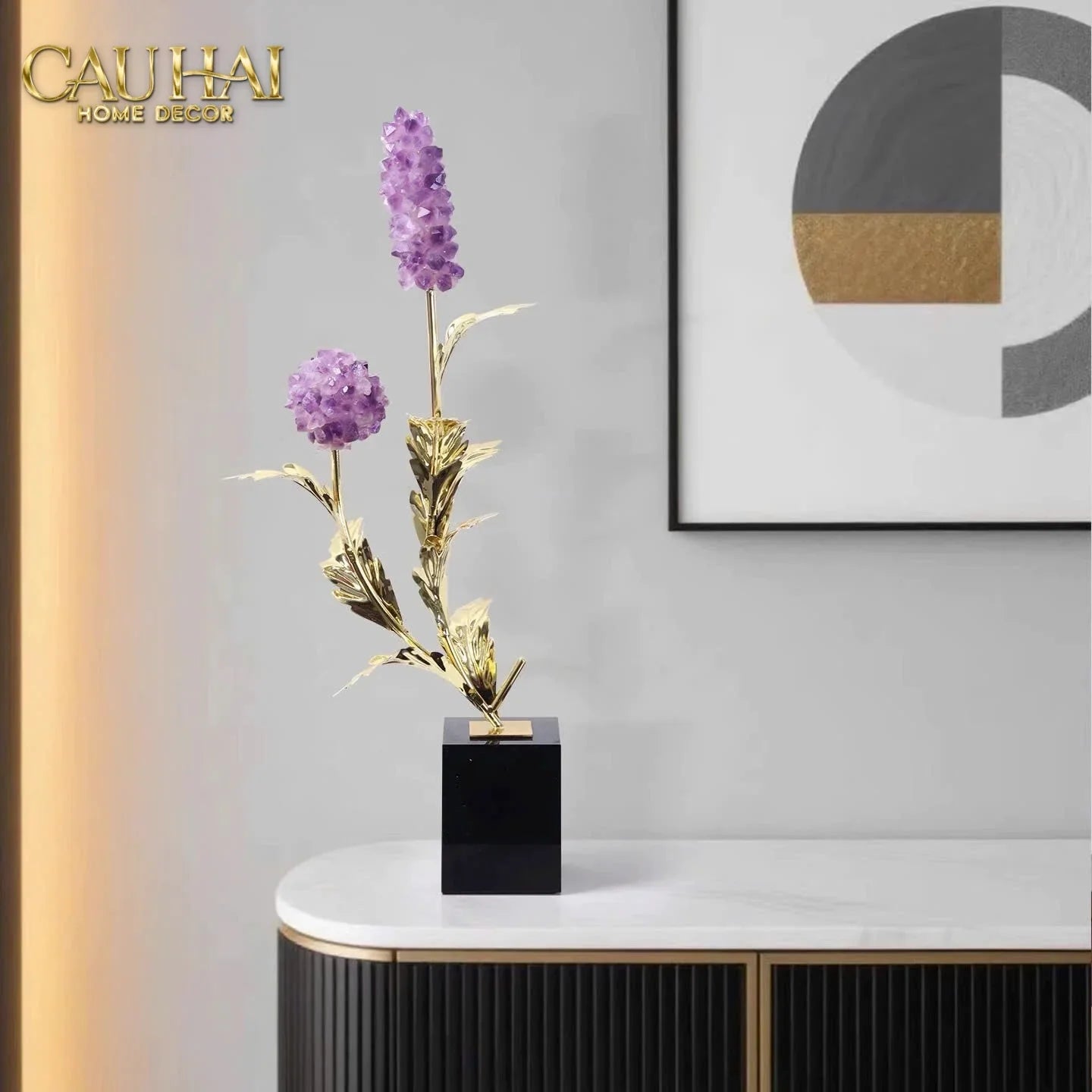 Maison Couture - Tượng Đồng Lúa Mì Brasson Épi Doré Amethyst Harvest House H100-TƯỢNG TRANG TRÍ-CẬU HAI HOME DECOR