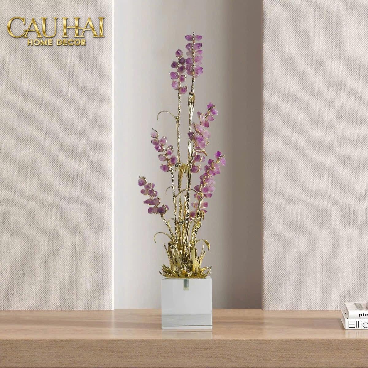 Maison Couture - Tượng Đồng Lúa Mì Brasson Épi Doré Amethyst Harvest House H100-TƯỢNG TRANG TRÍ-CẬU HAI HOME DECOR