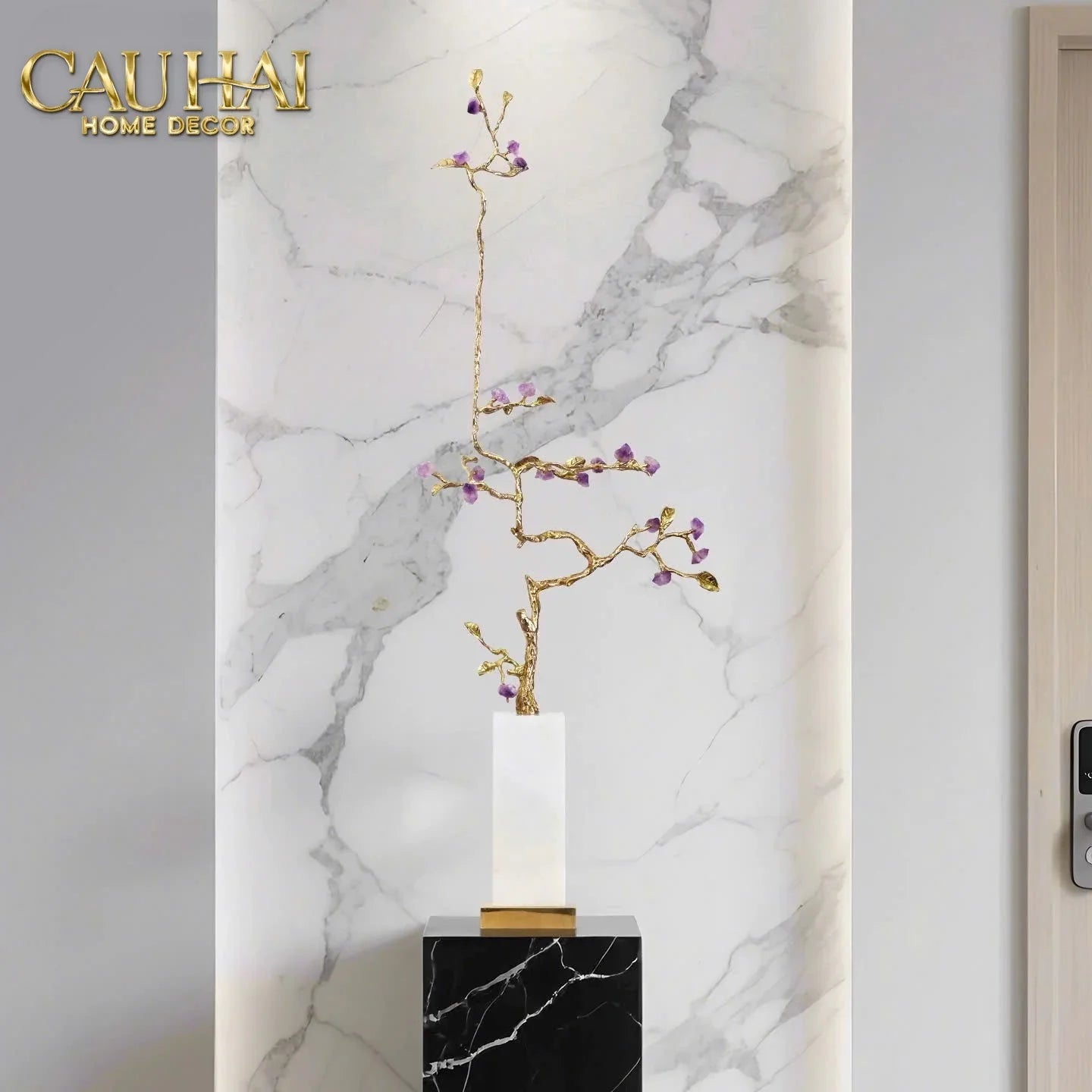 Maison Couture - Tượng Đồng Lúa Mì Brasson Épi Doré Amethyst Harvest House H100-TƯỢNG TRANG TRÍ-CẬU HAI HOME DECOR