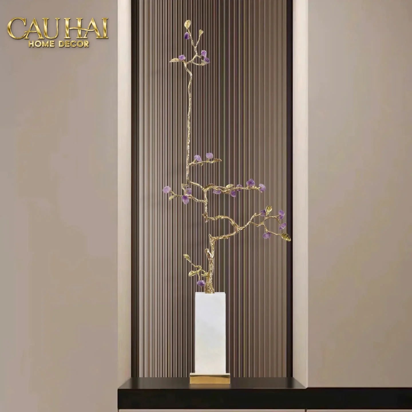 Maison Couture - Tượng Đồng Lúa Mì Brasson Épi Doré Amethyst Harvest House H100-TƯỢNG TRANG TRÍ-CẬU HAI HOME DECOR