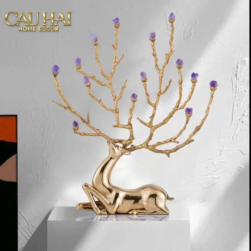 Maison Couture - Tượng Đồng Lúa Mì Brasson Épi Doré Amethyst Harvest House H100-TƯỢNG TRANG TRÍ-CẬU HAI HOME DECOR