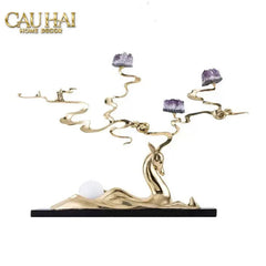 Maison Couture - Tượng Đồng Lúa Mì Brasson Épi Doré Amethyst Harvest House H100-TƯỢNG TRANG TRÍ-CẬU HAI HOME DECOR