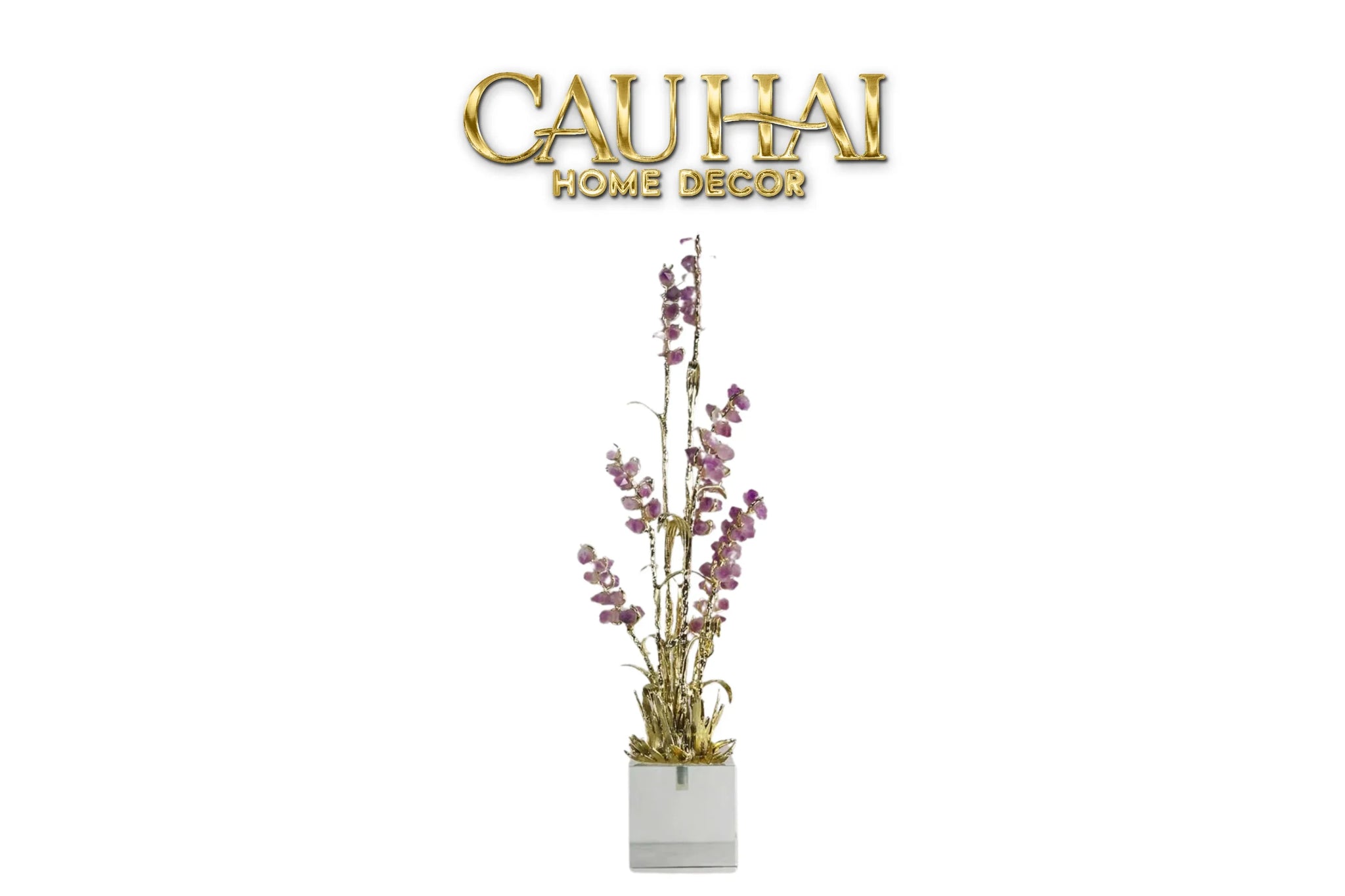 Maison Couture - Tượng Đồng Lúa Mì Brasson Épi Doré Amethyst Harvest House H100-TƯỢNG TRANG TRÍ-CẬU HAI HOME DECOR