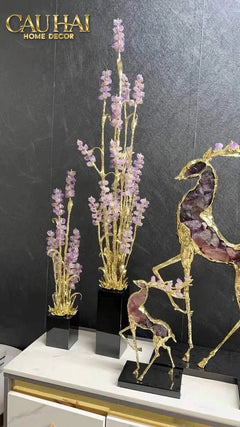 Maison Couture - Tượng Đồng Lúa Mì Brasson Épi Doré Amethyst Harvest House H100-TƯỢNG TRANG TRÍ-CẬU HAI HOME DECOR