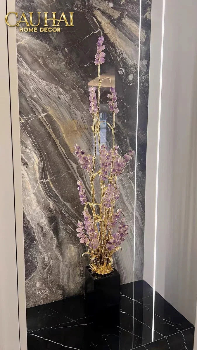 Maison Couture - Tượng Đồng Lúa Mì Brasson Épi Doré Amethyst Harvest House H100-TƯỢNG TRANG TRÍ-CẬU HAI HOME DECOR