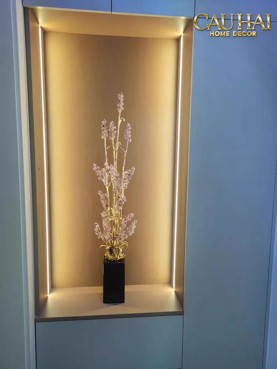 Maison Couture - Tượng Đồng Lúa Mì Brasson Épi Doré Amethyst Harvest House H100-TƯỢNG TRANG TRÍ-CẬU HAI HOME DECOR