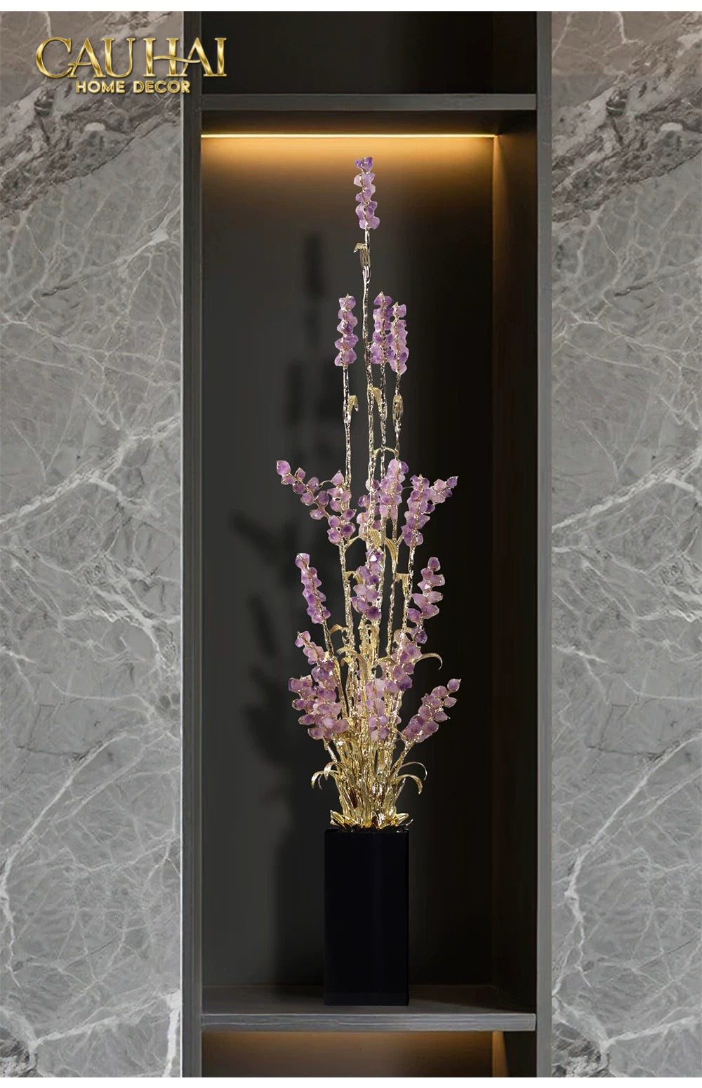 Maison Couture - Tượng Đồng Lúa Mì Brasson Épi Doré Amethyst Harvest House H100-TƯỢNG TRANG TRÍ-CẬU HAI HOME DECOR