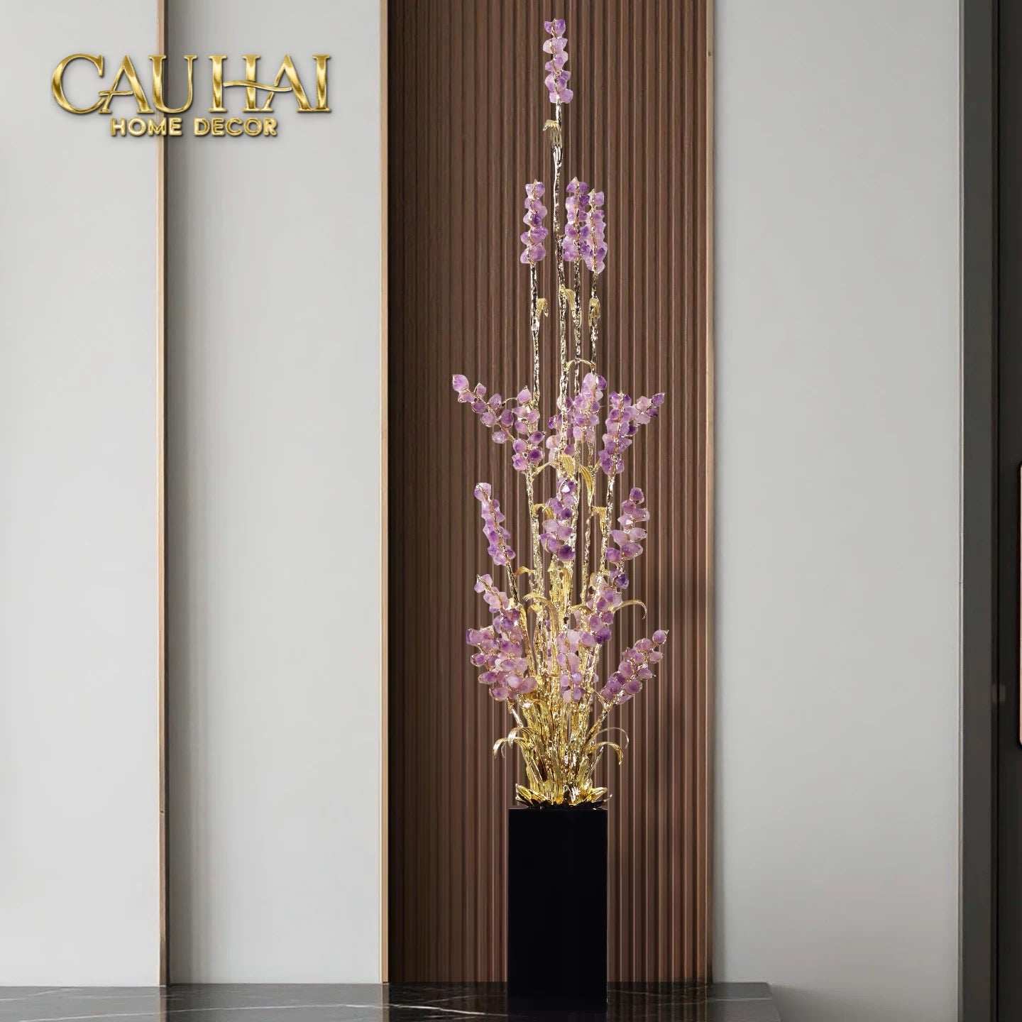 Maison Couture - Tượng Đồng Lúa Mì Brasson Épi Doré Amethyst Harvest House H100-TƯỢNG TRANG TRÍ-CẬU HAI HOME DECOR