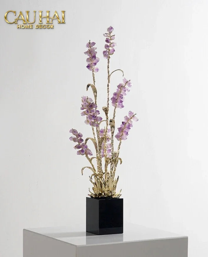 Maison Couture - Tượng Đồng Lúa Mì Brasson Épi Doré Amethyst Harvest House H100-TƯỢNG TRANG TRÍ-CẬU HAI HOME DECOR