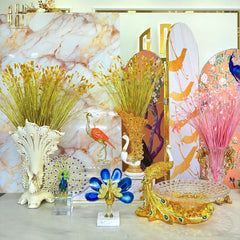 Maison Couture - Tượng Đồng Mã Não Khổng Tước Brasson Onyx Paon The Vanity Of Hera-TƯỢNG TRANG TRÍ-CẬU HAI HOME DECOR