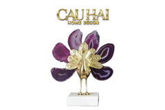 Maison Couture - Tượng Đồng Mã Não Khổng Tước Brasson Onyx Paon The Vanity Of Hera-TƯỢNG TRANG TRÍ-CẬU HAI HOME DECOR