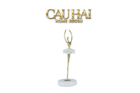 Maison Couture - Tượng Đồng Pha Lê Cô Gái Ballet Golden Ballerina Continental 10x30-TƯỢNG TRANG TRÍ-CẬU HAI HOME DECOR