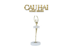 Maison Couture - Tượng Đồng Pha Lê Cô Gái Ballet Golden Ballerina Continental 10x30-TƯỢNG TRANG TRÍ-CẬU HAI HOME DECOR
