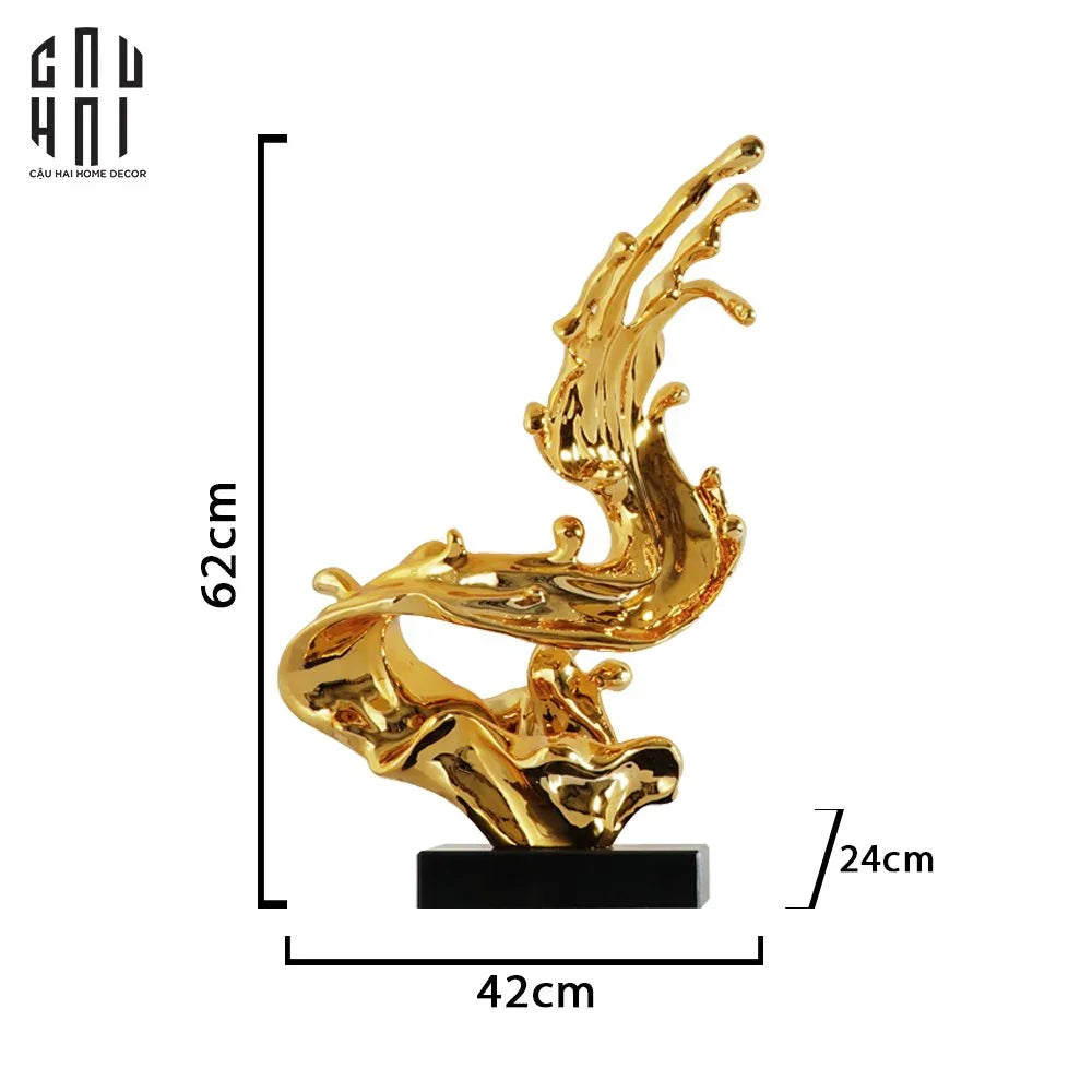 Maison Couture - Tượng Fountain 62 Ss25-TƯỢNG TRANG TRÍ-CẬU HAI HOME DECOR