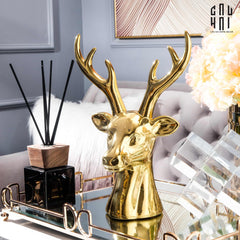 Maison Couture - Tượng Gilded Reindeer Fw25-TƯỢNG TRANG TRÍ-CẬU HAI HOME DECOR